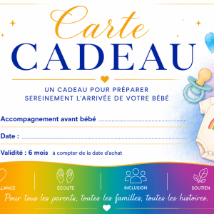 Carte cadeau avant bébé pour offrir un cadeau aux futurs parents