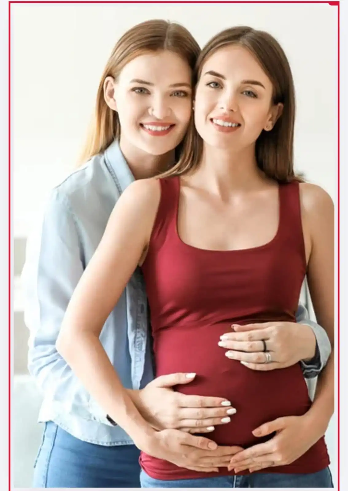 Couple de mamans attendant leur bébé